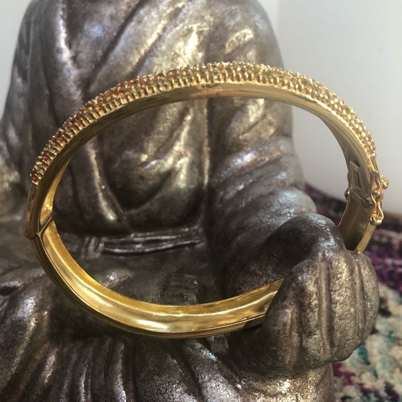 Gold Plated Sterling Silver Ombré bangle & ring - Picture 10 of 16